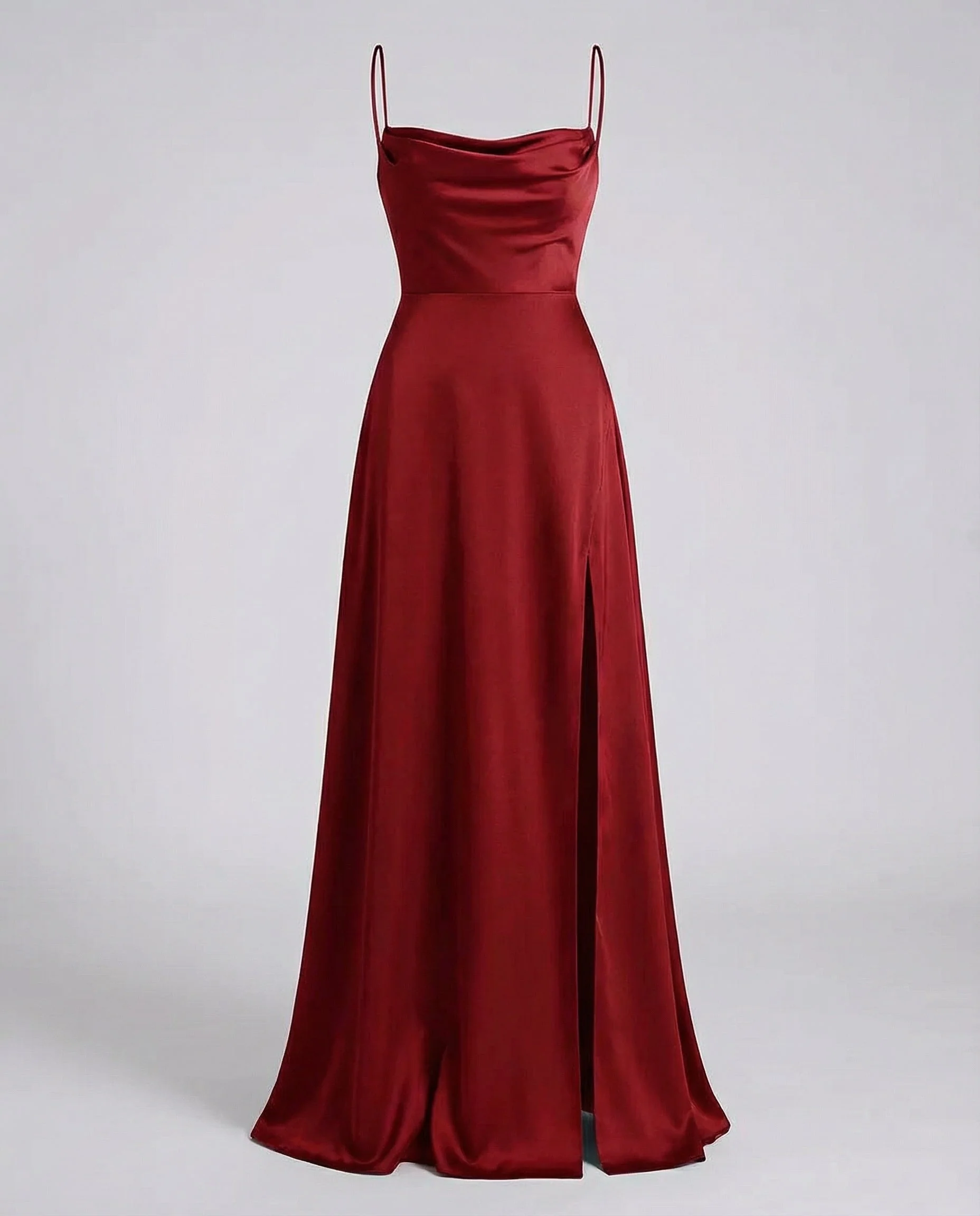Karina | Women's Elegant Maxi Wedding Guest Dress with Cowl Neckline - Image 2