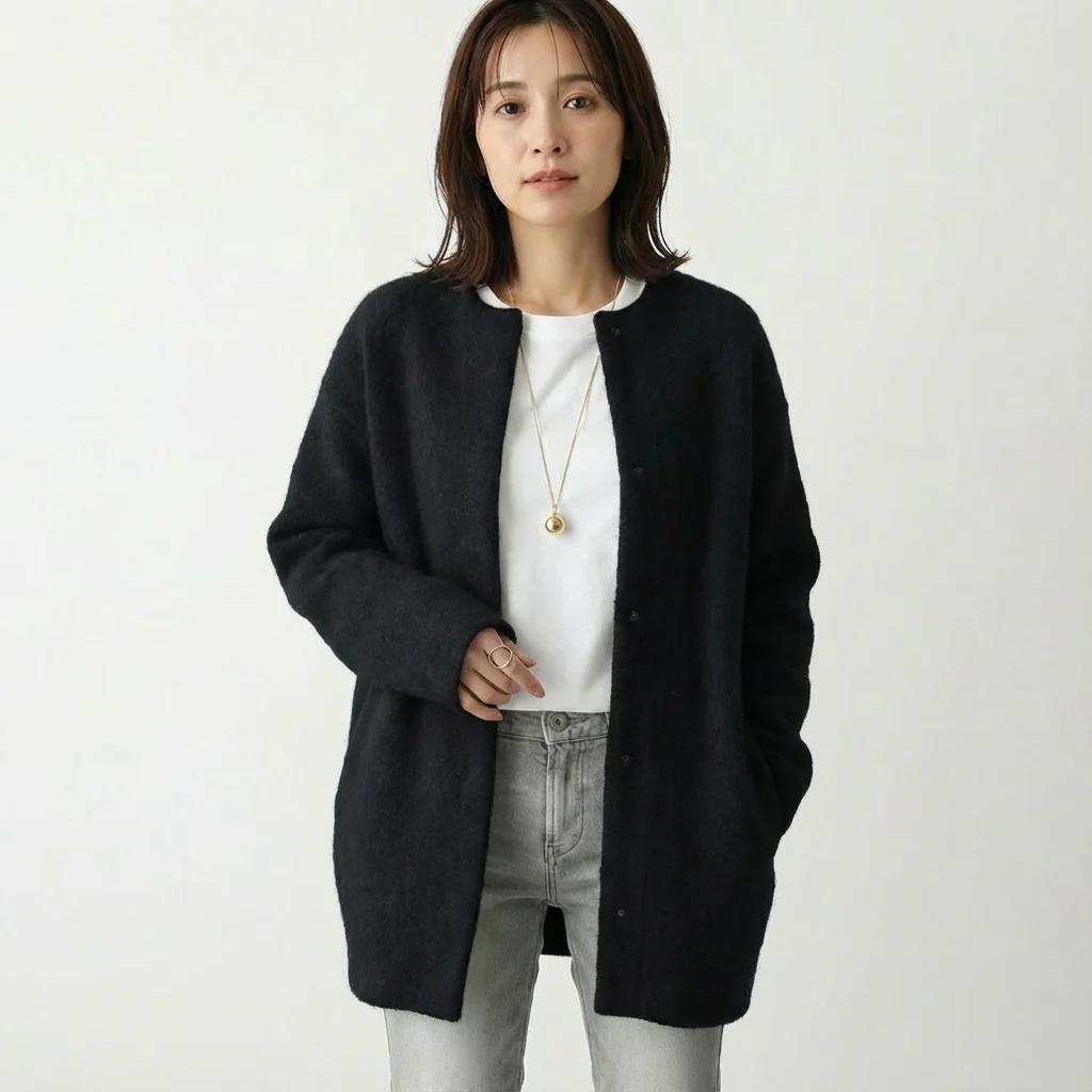 Katie | Women’s Classic Cardigan with Patch Pockets - Image 7