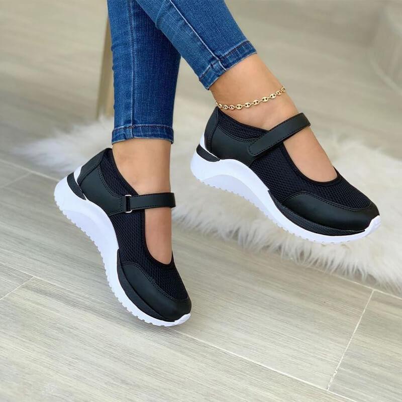 Leonie | Women’s Breathable Trainers with Hook-and-Loop Strap - Image 4