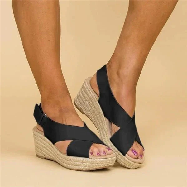 Livia | Women's Classic Wedge Sandals with Arch Support - Image 6
