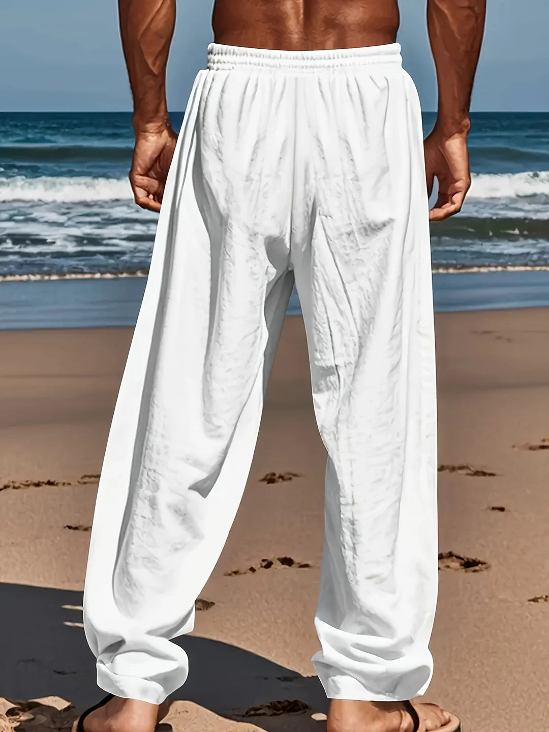 Louis | Men’s Relaxed Trousers with Drawstring Waist - Image 5
