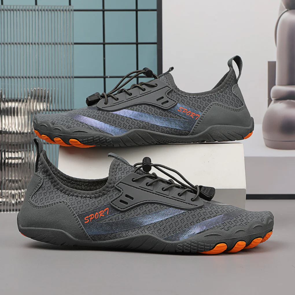 Lucian | Men’s Sporty Barefoot Shoes with Toggle Laces - Image 3