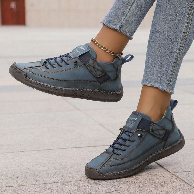 Mia | Women’s Casual Lace-Up Trainers with Hook-and-Loop Strap - Image 8
