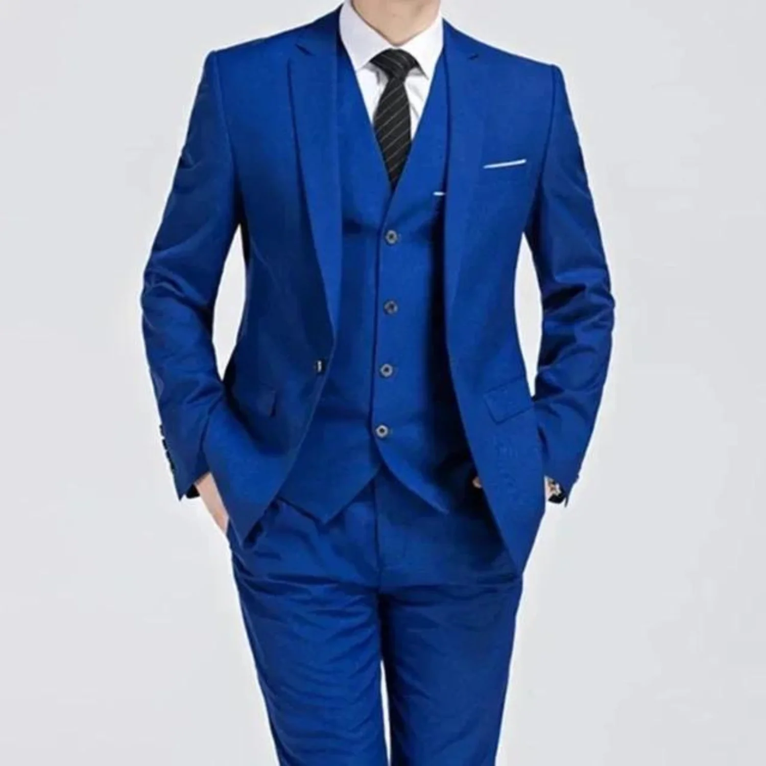 Miles | Men’s Spring Formal Three Piece Suit Set with Waistcoat - Image 3