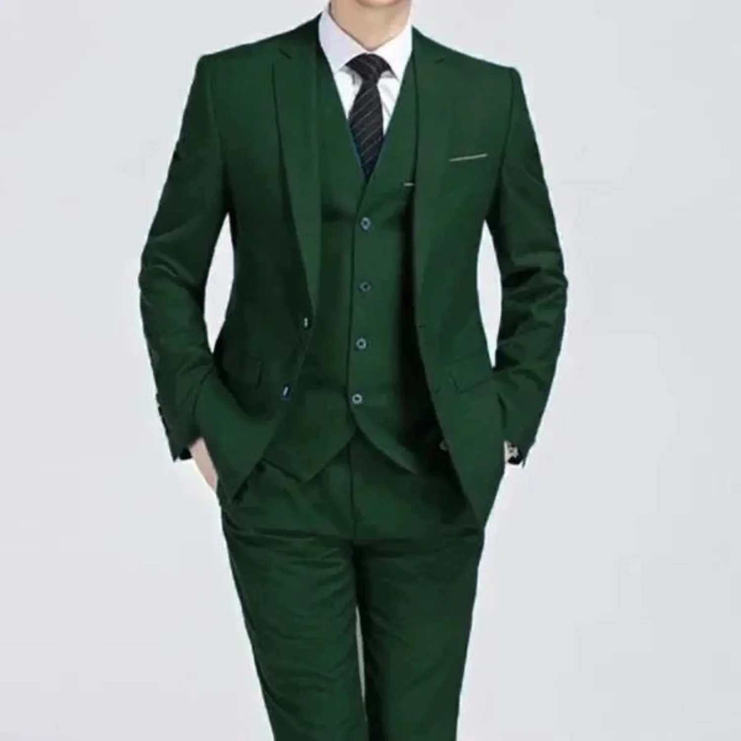 Miles | Men’s Spring Formal Three Piece Suit Set with Waistcoat - Image 5