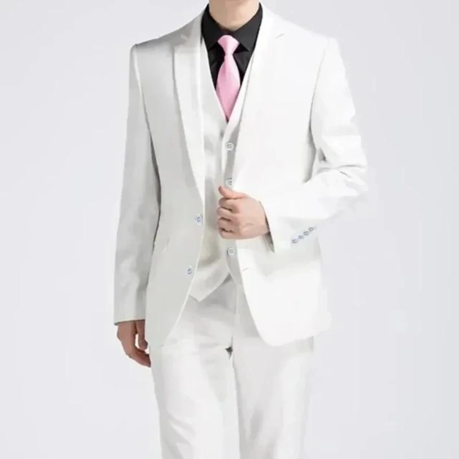 Miles | Men’s Spring Formal Three Piece Suit Set with Waistcoat - Image 6