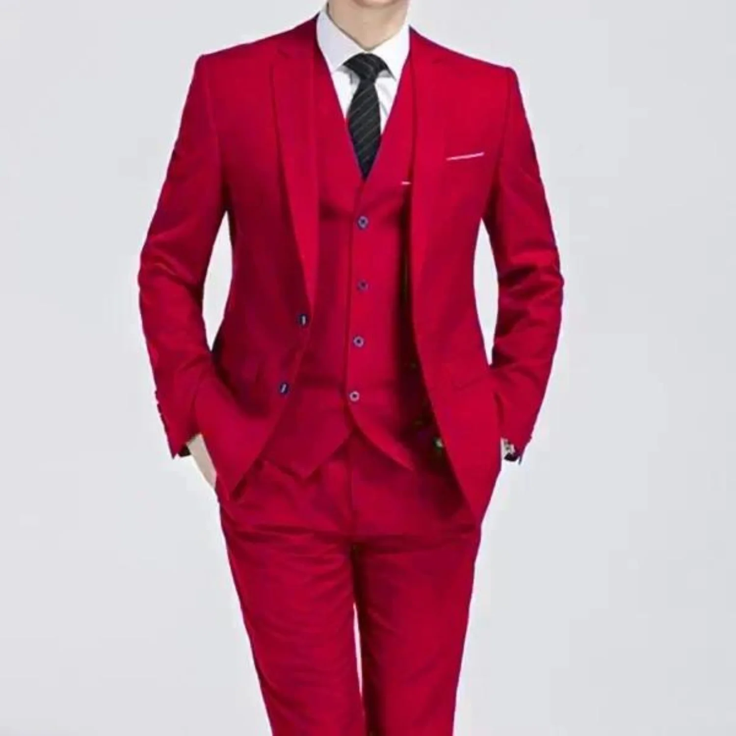 Miles | Men’s Spring Formal Three Piece Suit Set with Waistcoat - Image 7