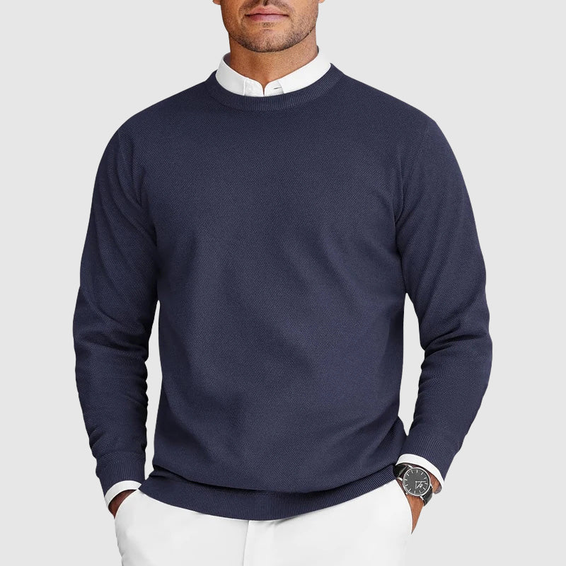 Nicholas | Men's Relaxed Crew-Neck Jumper for Daily Wear - Image 5