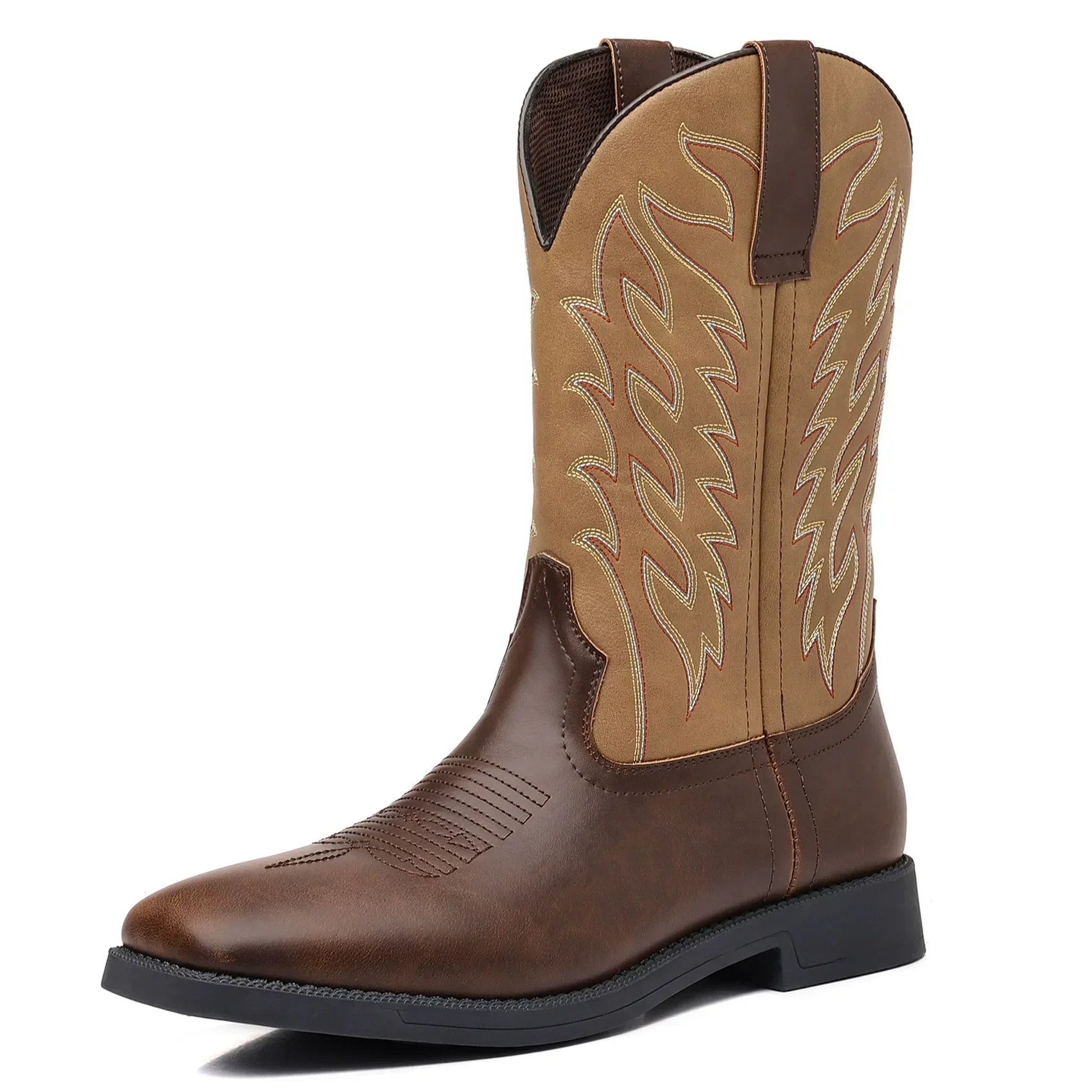 Noah | Men’s Classic Cowboy Boots with Western Embroidery - Image 4