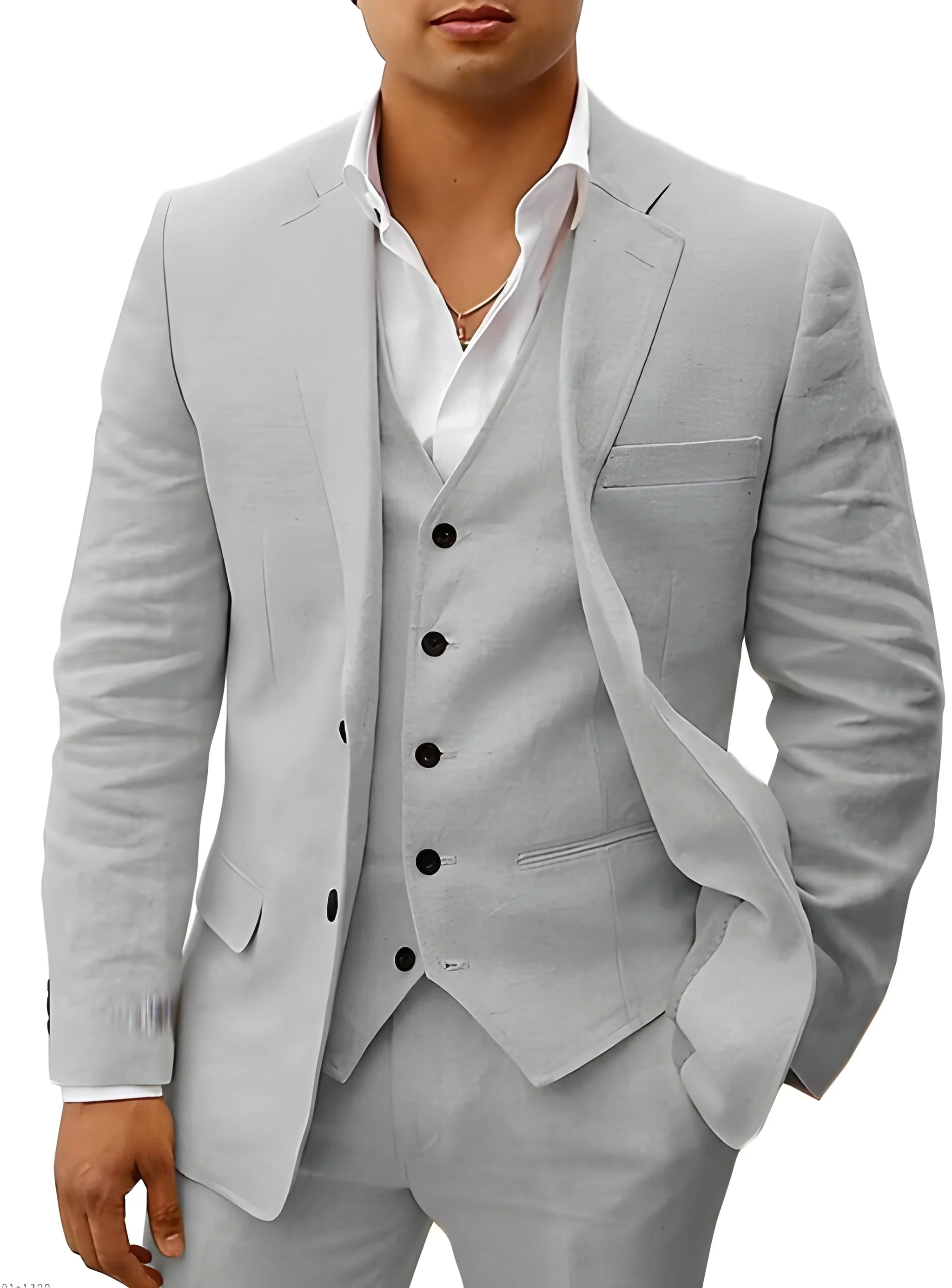 Otis | Men’s Classic Three-Piece Suit with Matching Waistcoat - Image 13