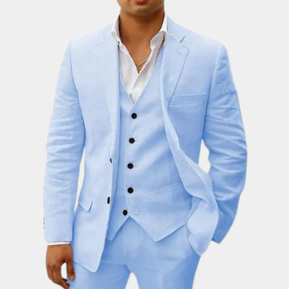 Otis | Men’s Classic Three-Piece Suit with Matching Waistcoat - Image 4