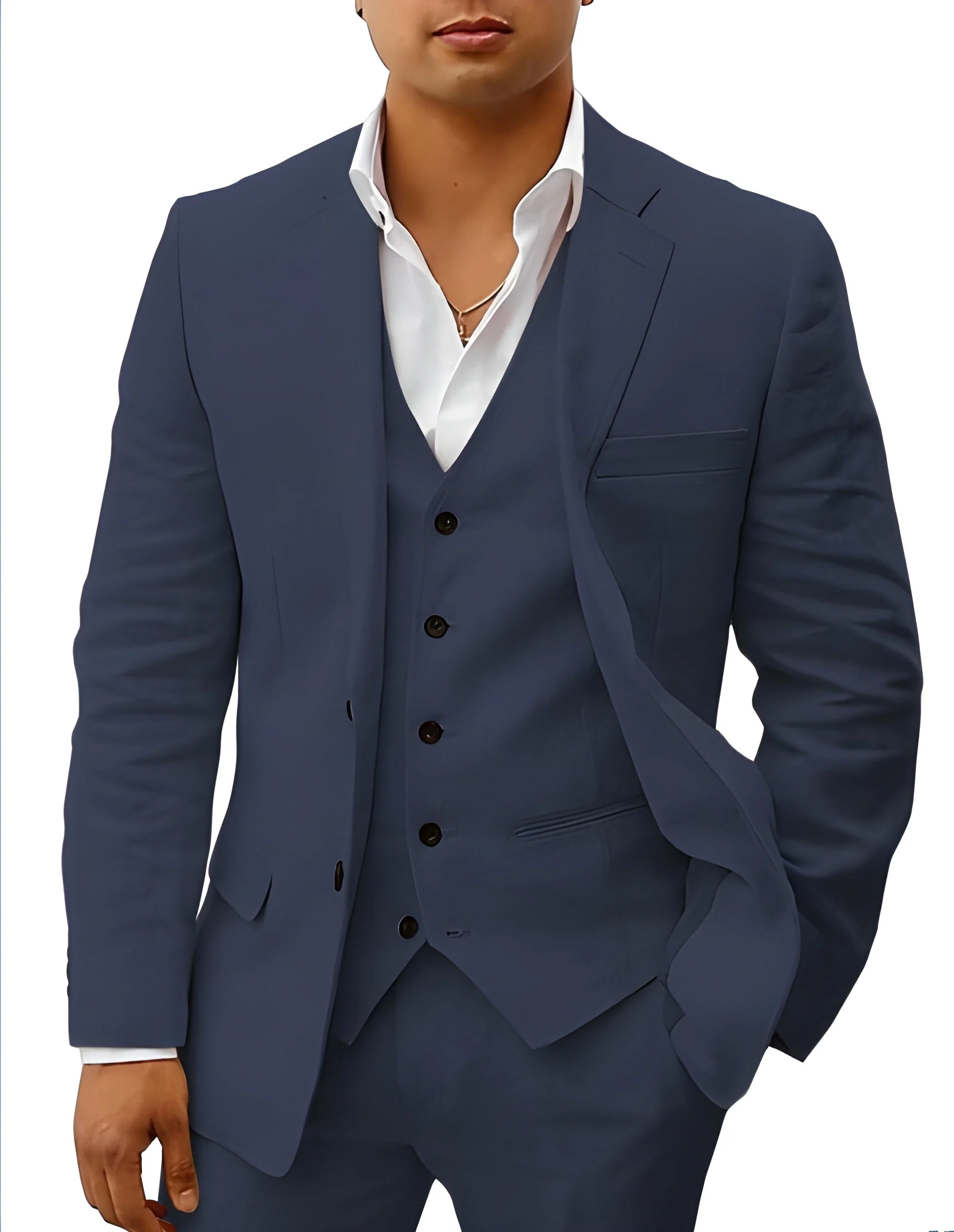 Otis | Men’s Classic Three-Piece Suit with Matching Waistcoat - Image 6