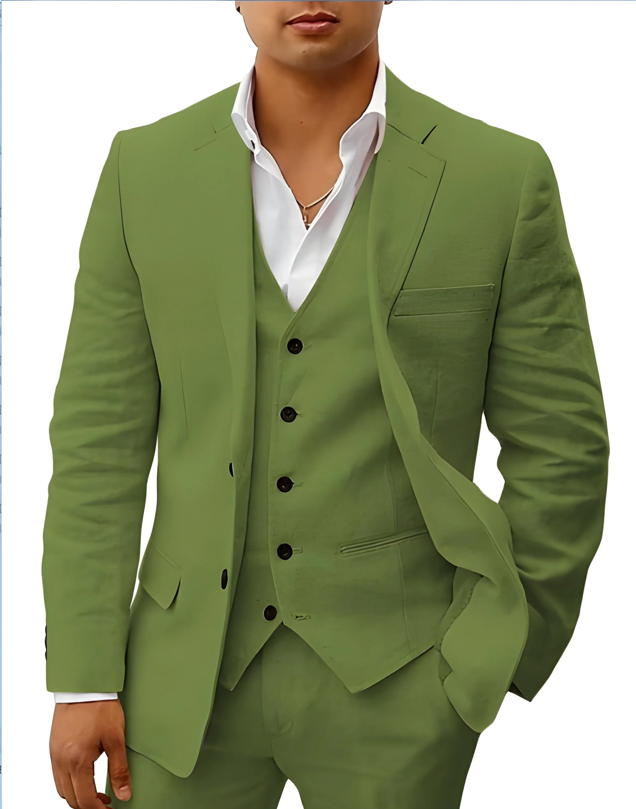 Otis | Men’s Classic Three-Piece Suit with Matching Waistcoat - Image 8