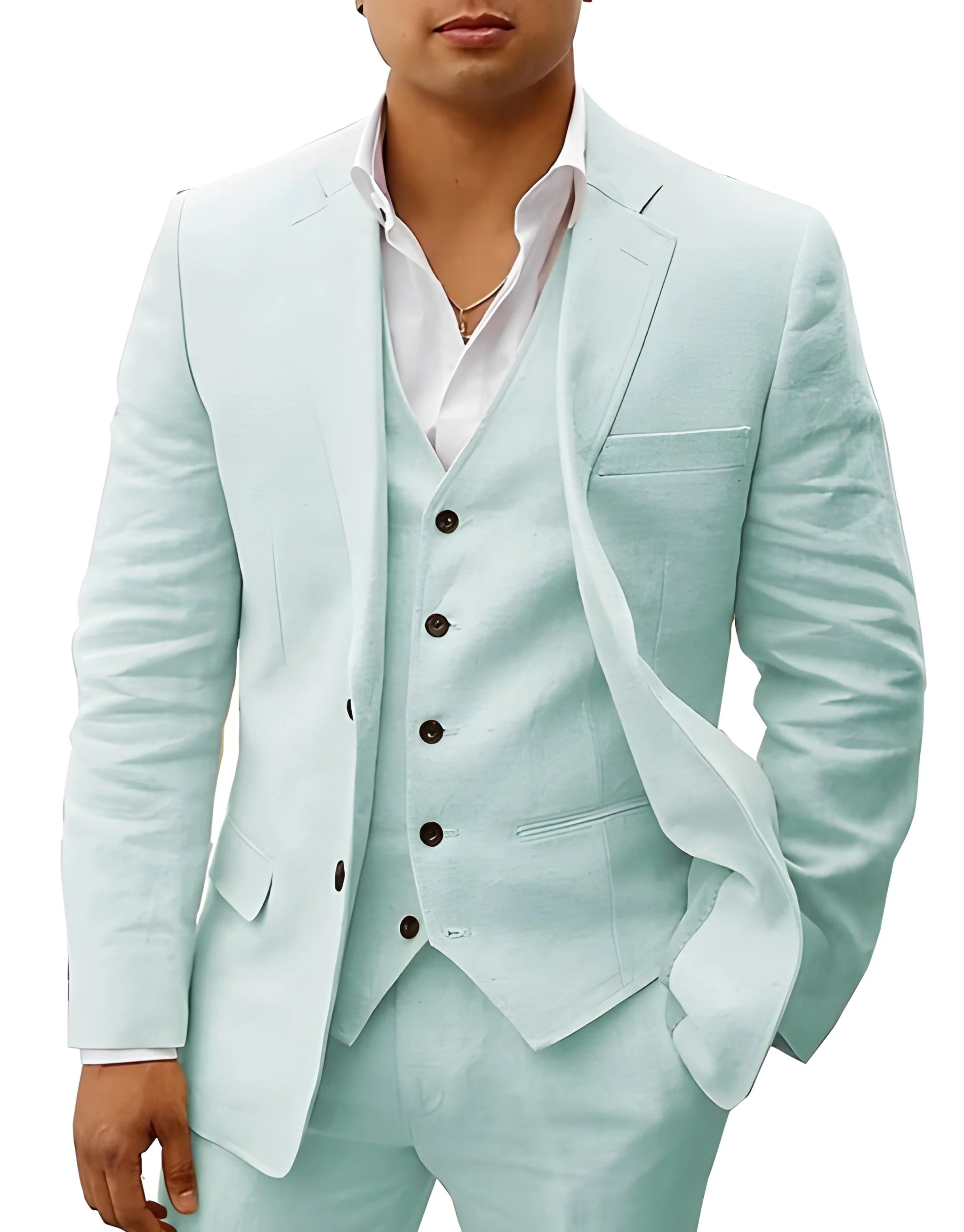 Otis | Men’s Classic Three-Piece Suit with Matching Waistcoat - Image 9