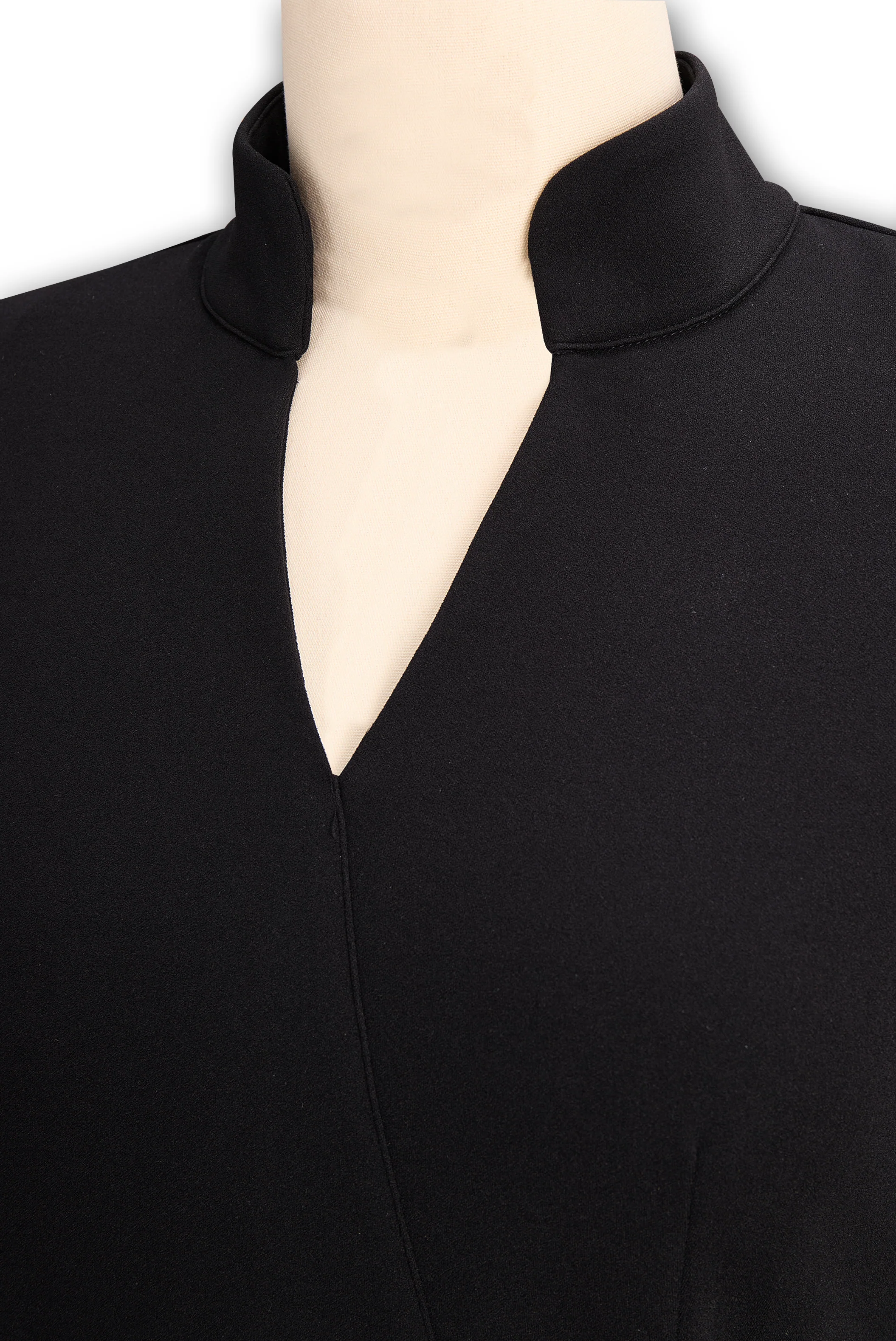 Phoebe | Women’s Elegant Midi Graduation Dress with Mandarin Collar - Image 20