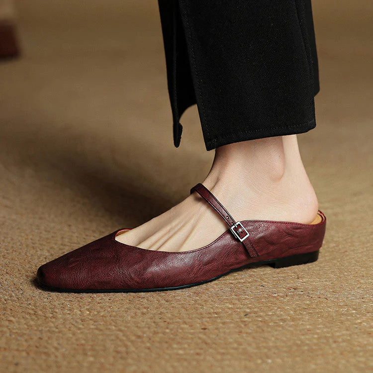 Poppy | Women’s Classic Pointed-Toe Mules with Slingback Strap - Image 10