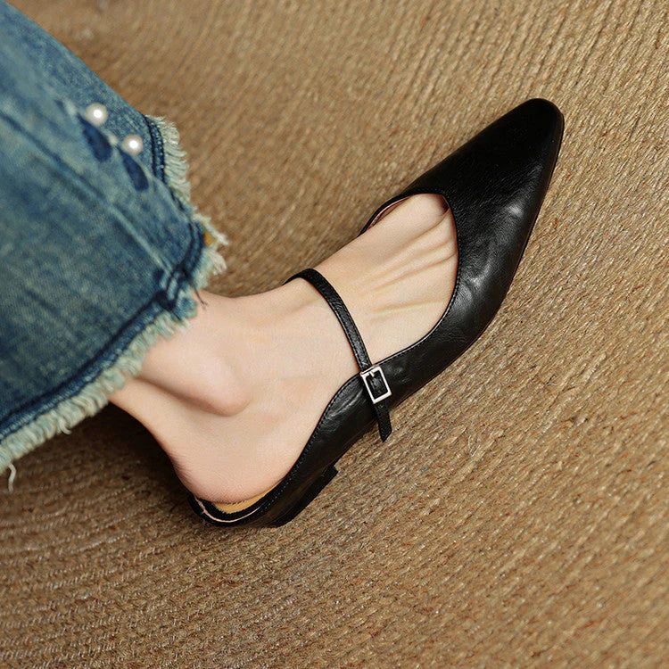 Poppy | Women’s Classic Pointed-Toe Mules with Slingback Strap - Image 18