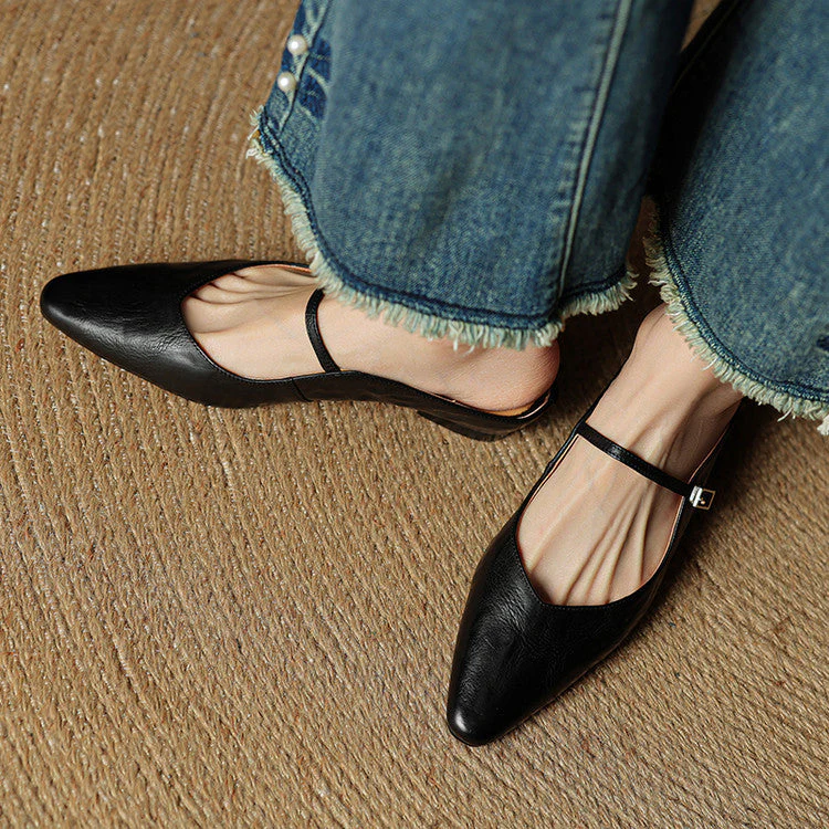 Poppy | Women’s Classic Pointed-Toe Mules with Slingback Strap - Image 19