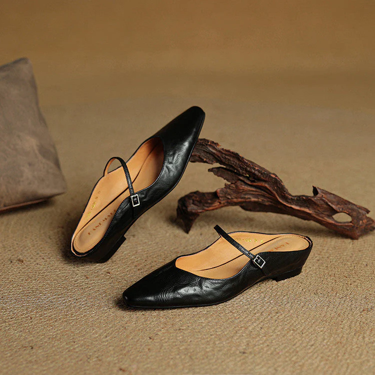 Poppy | Women’s Classic Pointed-Toe Mules with Slingback Strap - Image 21