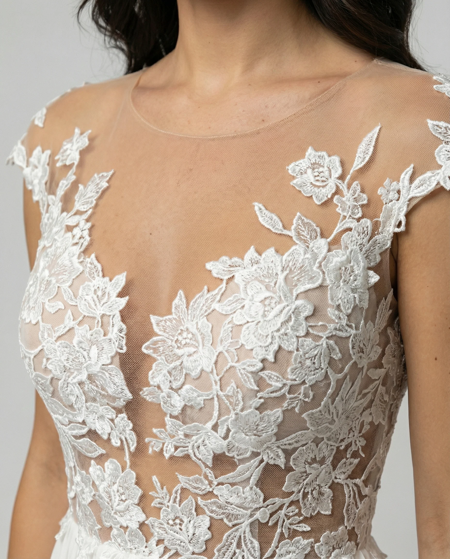 Poppy | Women’s Elegant White Maxi Wedding Dress with Side Slit - Image 4