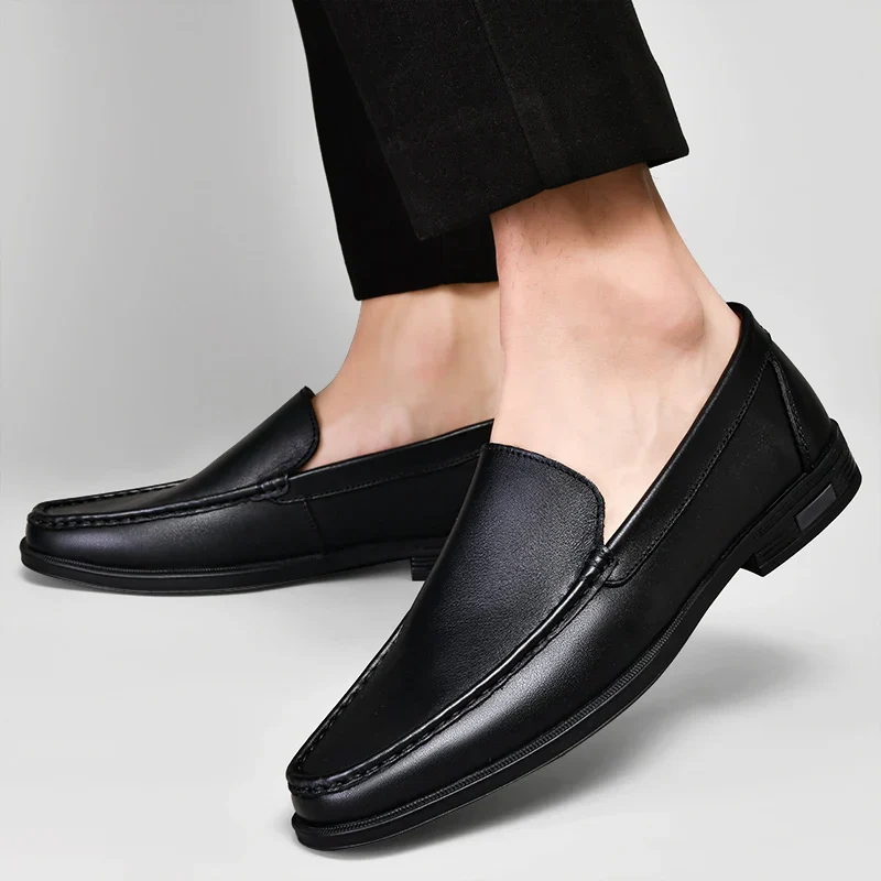 Sebastian | Men’s Classic Leather Loafers with Moc Toe - Image 5