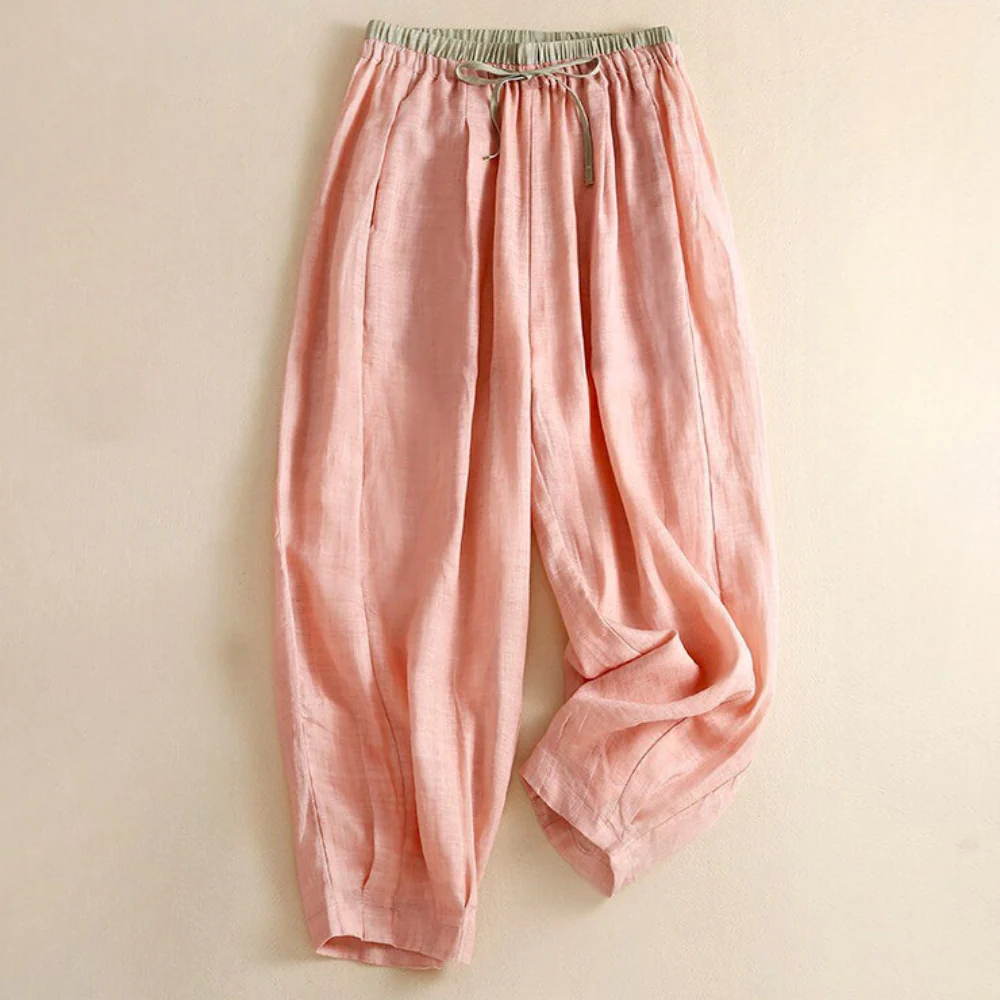 Seren | Women’s Summer Wide-Leg Trousers with Drawstring Waist
