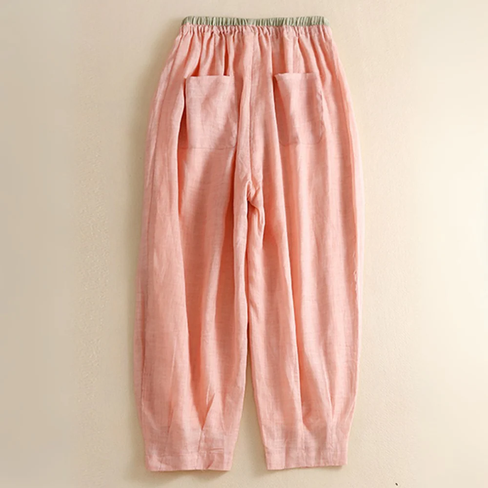 Seren | Women’s Summer Wide-Leg Trousers with Drawstring Waist - Image 2