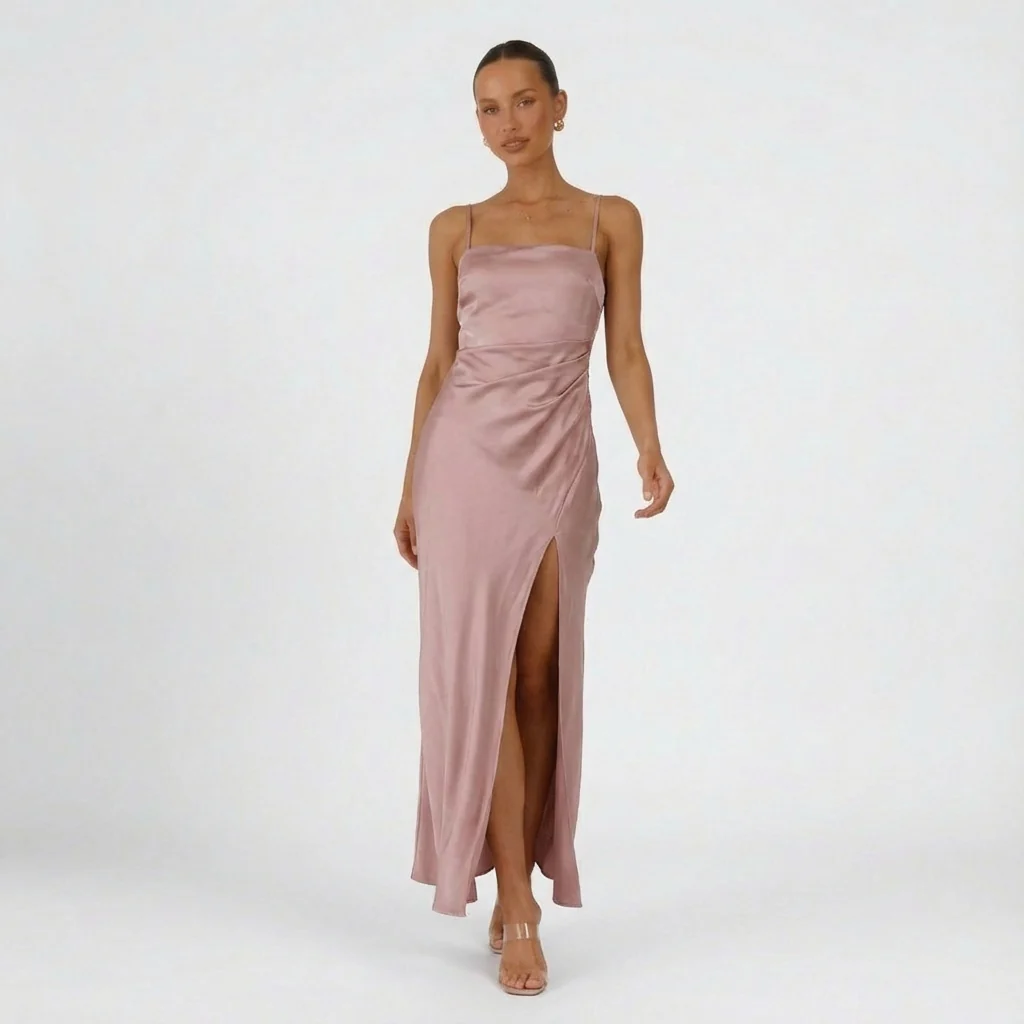 Sienna | Women’s Maxi Prom Dress with Thigh Split - Image 5