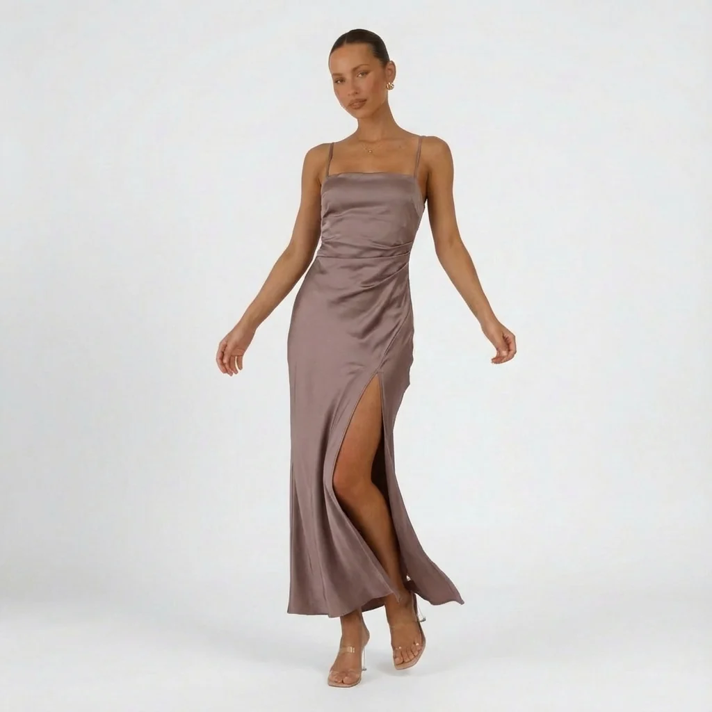 Sienna | Women’s Maxi Prom Dress with Thigh Split - Image 6