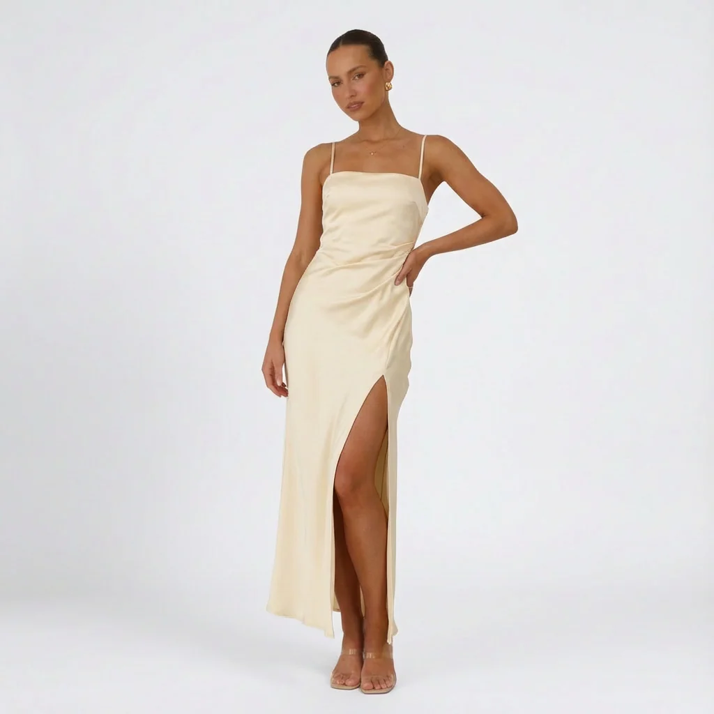 Sienna | Women’s Maxi Prom Dress with Thigh Split - Image 7