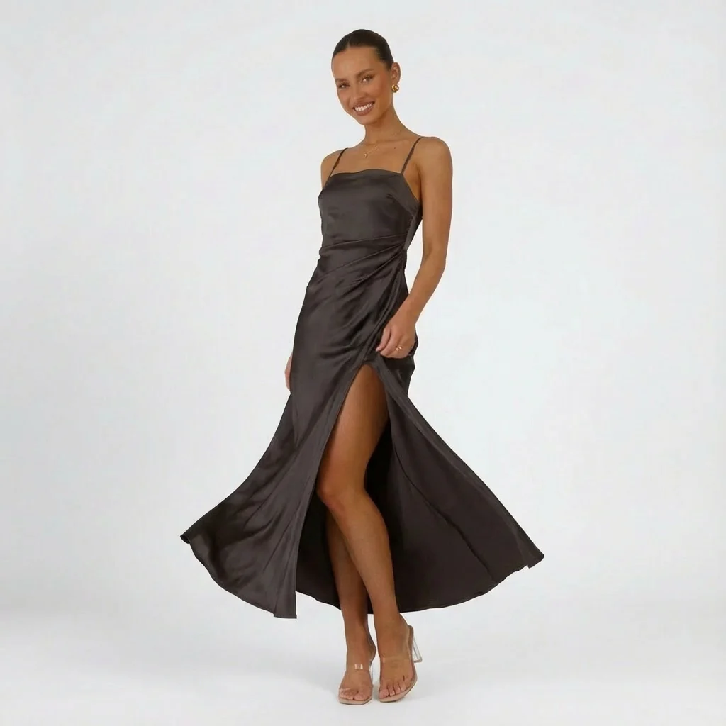Sienna | Women’s Maxi Prom Dress with Thigh Split - Image 8