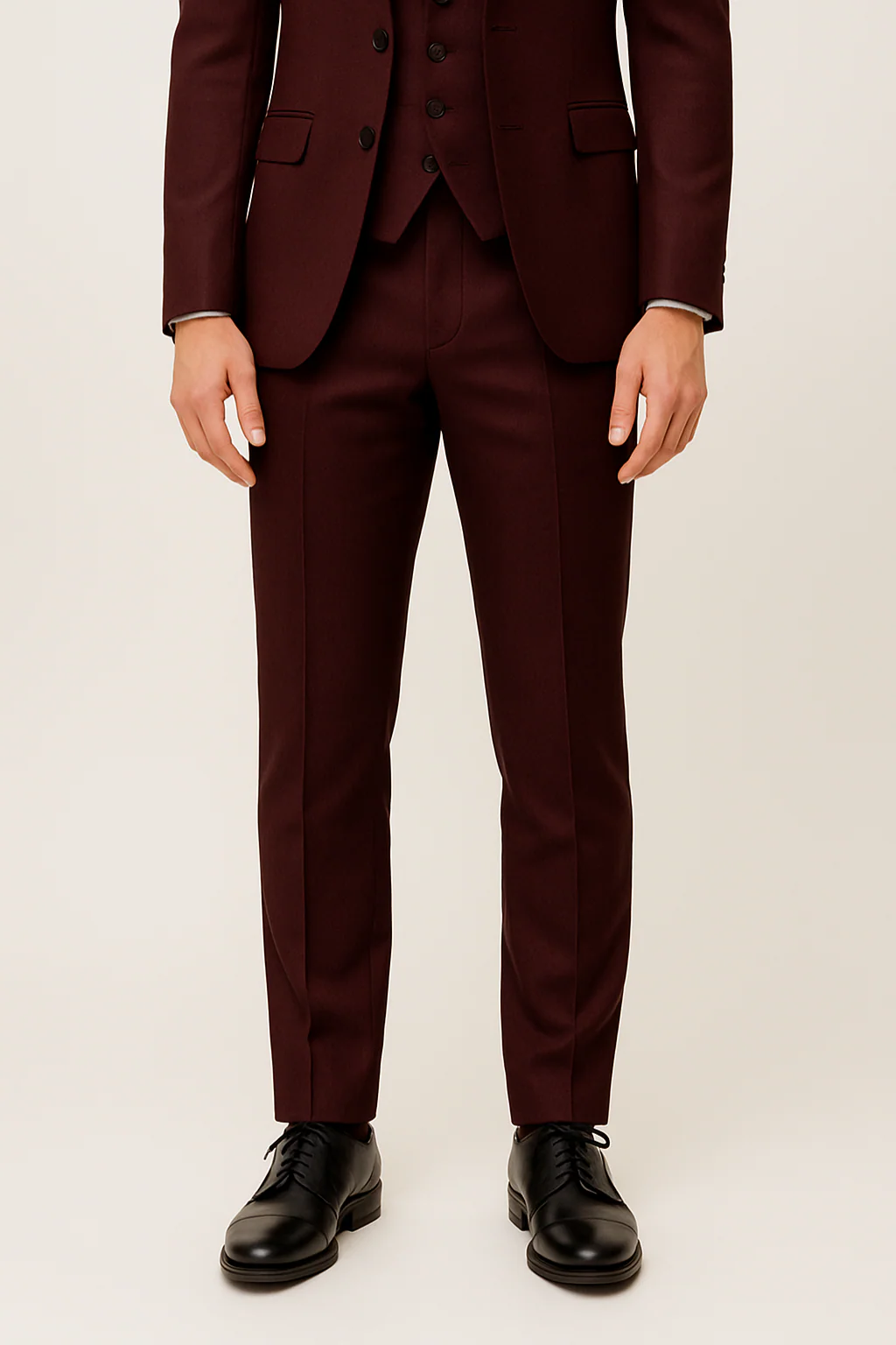 Simon | Men’s Spring Formal Three Piece Suit Set with Waistcoat - Image 4