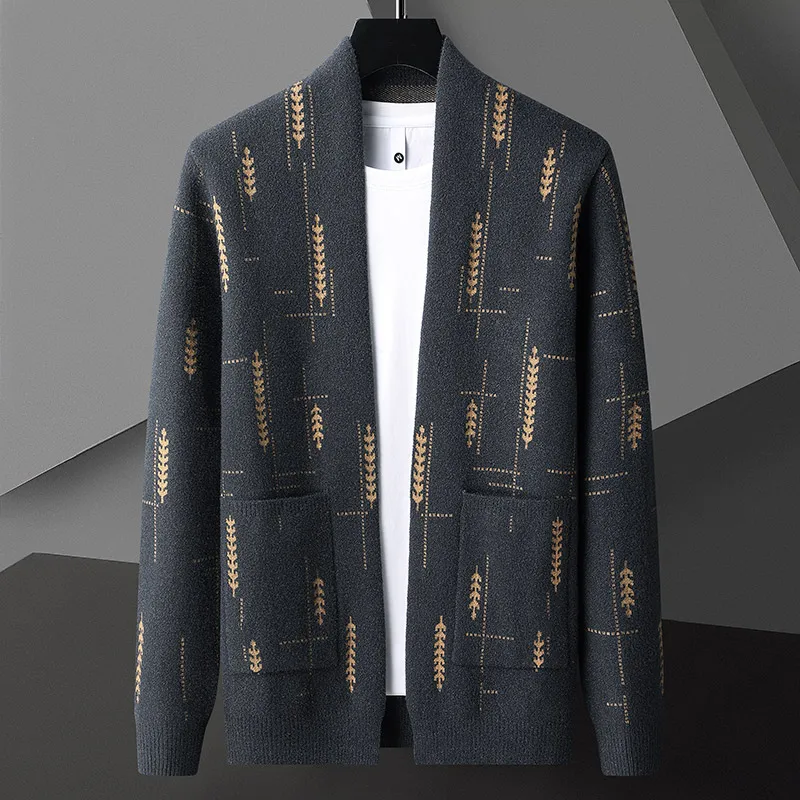 Spencer | Men’s Relaxed Cardigan with Patch Pockets - Image 3