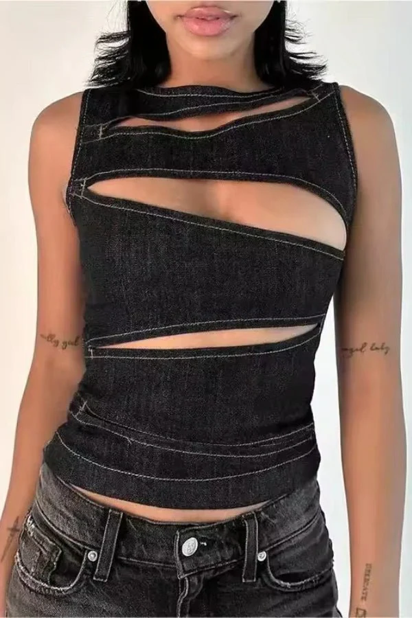 Thalia | Women’s Trendy Top with Cut Out Panels - Image 6