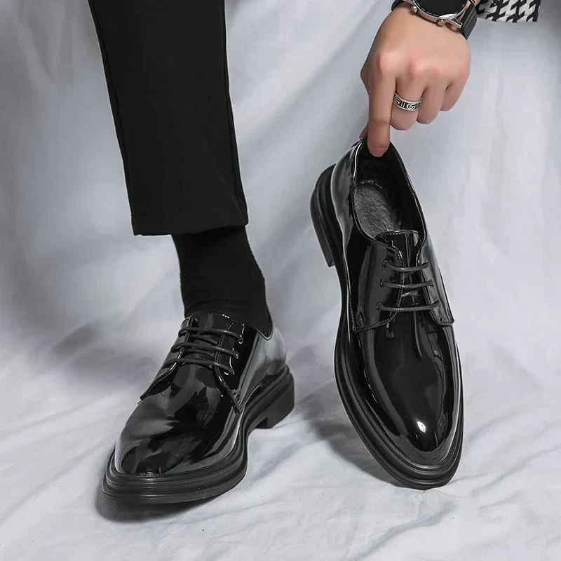 Thomas | Men’s Classic Dress Derby Shoes with Lace-Up Closure - Image 4