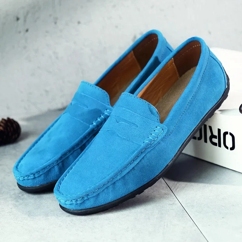 Torin | Men’s Classic Spring Suede Loafers with Penny Strap - Image 10