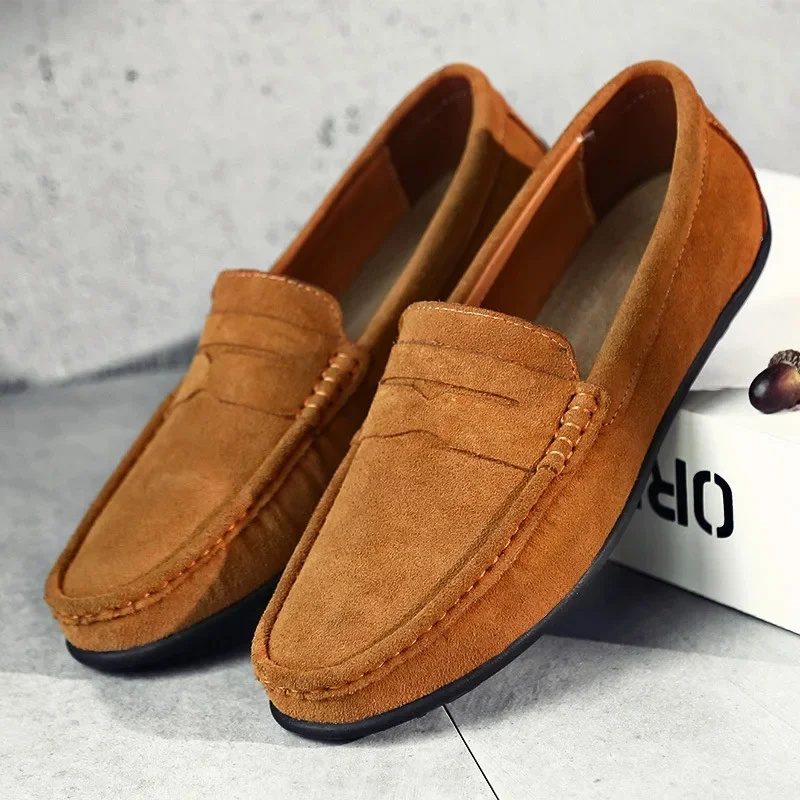 Torin | Men’s Classic Spring Suede Loafers with Penny Strap - Image 11