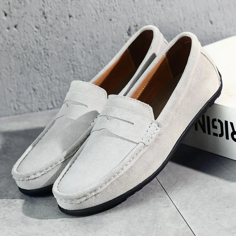Torin | Men’s Classic Spring Suede Loafers with Penny Strap - Image 13