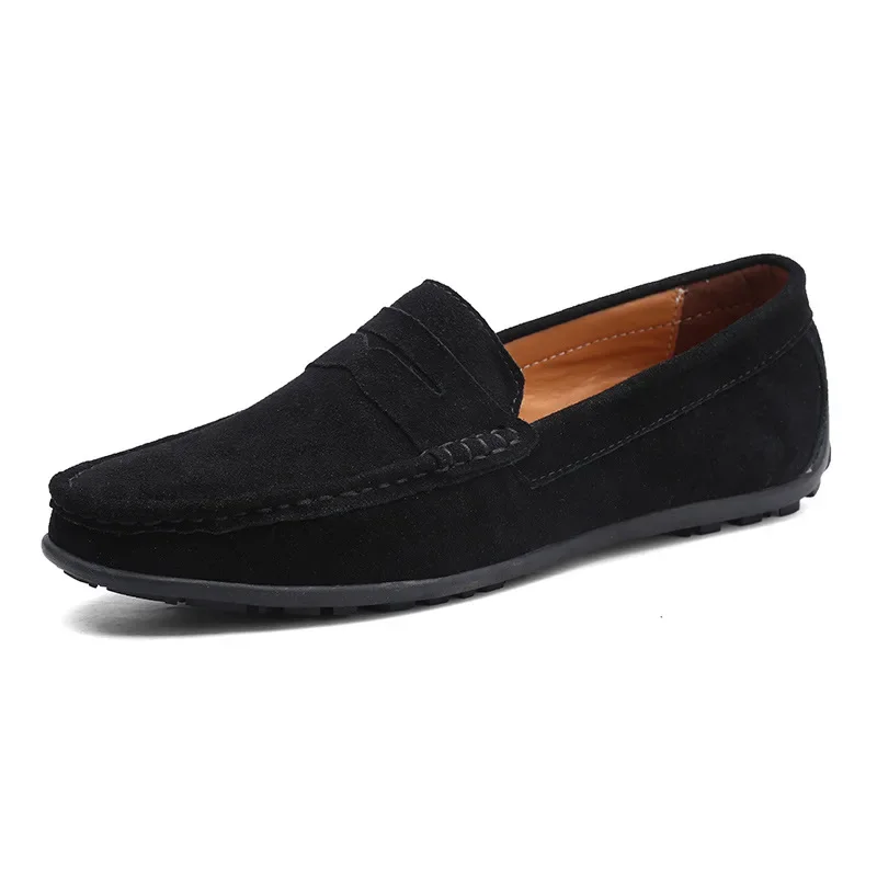 Torin | Men’s Classic Spring Suede Loafers with Penny Strap - Image 5