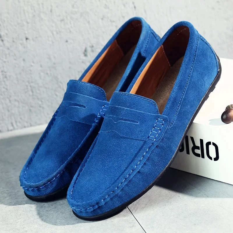 Torin | Men’s Classic Spring Suede Loafers with Penny Strap - Image 9