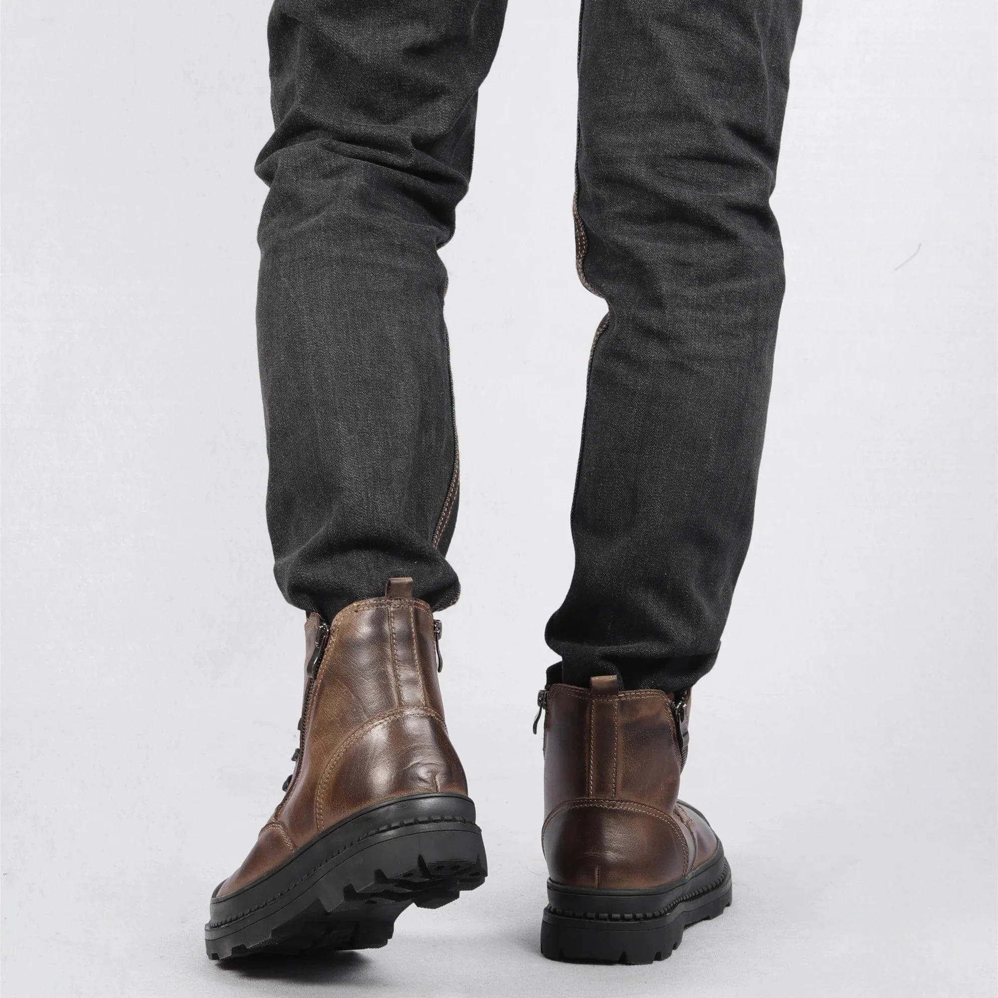 Zachary | Men’s Urban Ankle Boots with Side Zip - Image 4